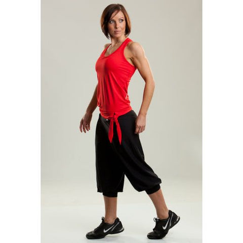 Step n Pump SP161B Fold Down Waist Harem Pants With Cuff