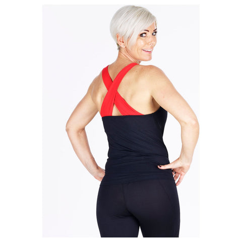 Step n pump SP106A Cross Back Vest Top (Choose Your Colour)