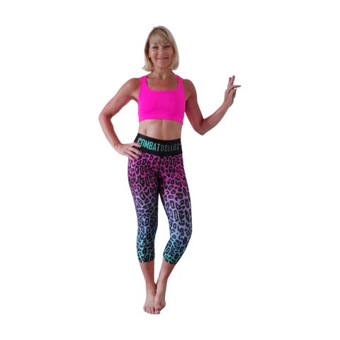 Combat Dollies Complete Fuchsia Fall Fitness Capri