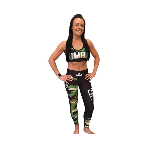 Combat Dollies Green Camo Fitness Leggings