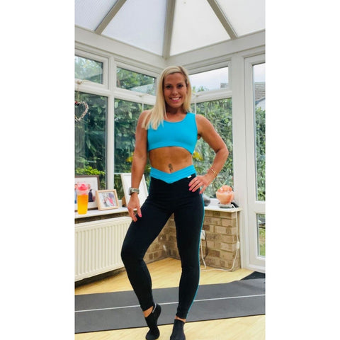 Step n Pump SP105a V Waist Leggings with Stripe (Choose Your Colour)