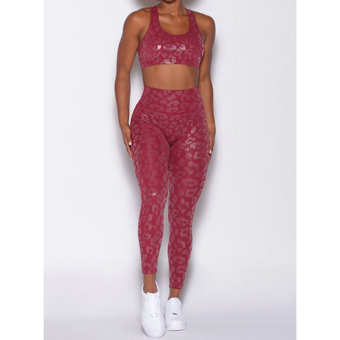 Step n Pump Exclusive Metallic Padded Leopard Print Bra (Choose Your Colour)