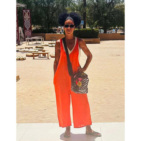 Italian 100% Linen Dungarees