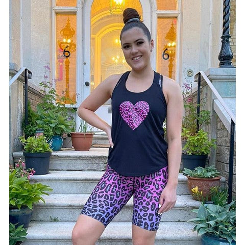 Combat Dollies Fuchsia Fall 8 Inch Fitness Shorts