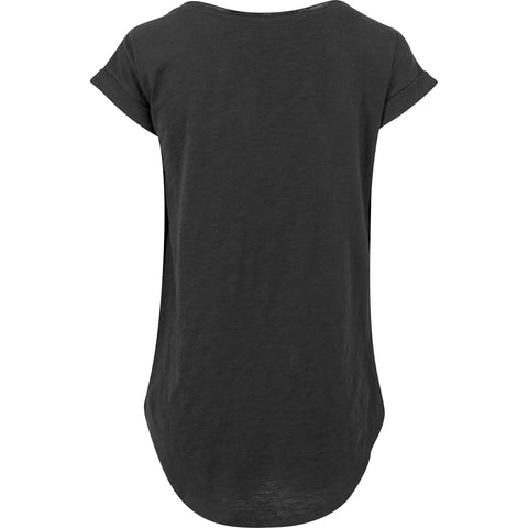 Step n Pumps Essentials Black 100% Cotton Long Slub T Shirt