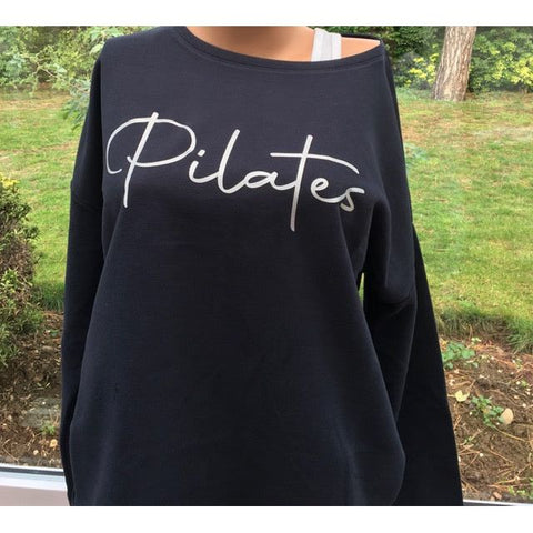 Step n Pump Essentials Luxe Navy - Silver Pilates Top