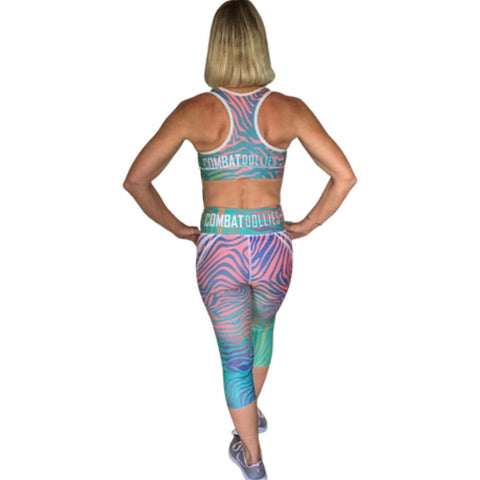 Combat Dollies Holographic Fitness Capri