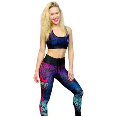 Combat Dollies Black Splatter Fitness Leggings