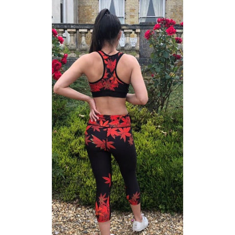 Combat Dollies Maple Leaf Sports Bra