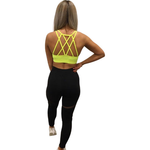 Step n Pump SP280 Strappy Criss Cross Back Crop Top (Choose Your Colour)
