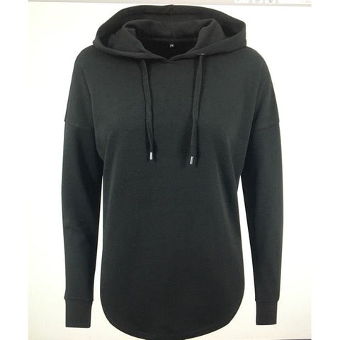 Step n Pump Essentials Loose Black Terry Hoodie
