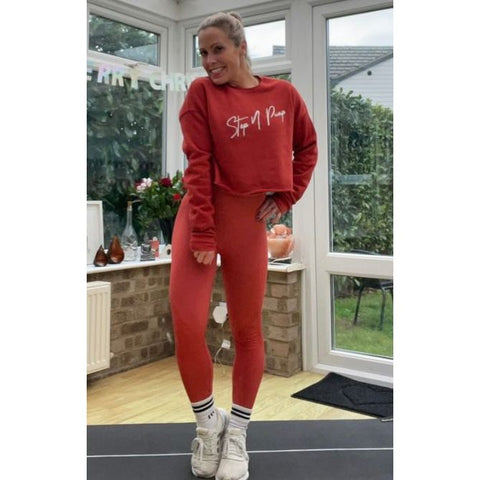 Step n Pump Essentials Rust Orange Seamless Leggings