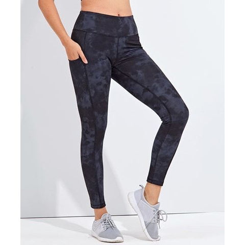 Step n Pump Essentials Acid Washed Recycled Performance Leggings With Pockets