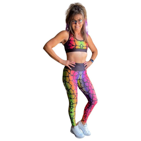 Combat Dollies Exclusive Mirror Giraffe Sports Bra