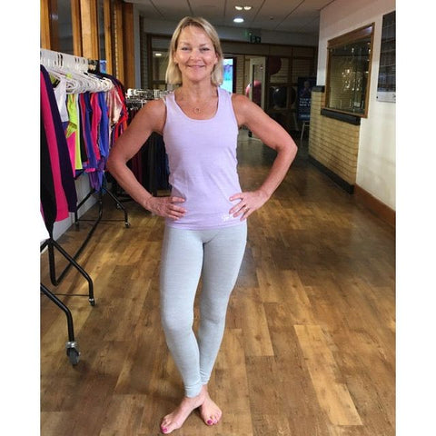 Step n Pump Essentials Pastel Lilac Seamless 3D Fit Racer Back Vest Top