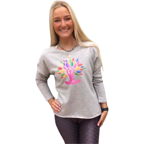 Step n Pump Essentials  Luxe  Grey Yoga Tree Cover Up