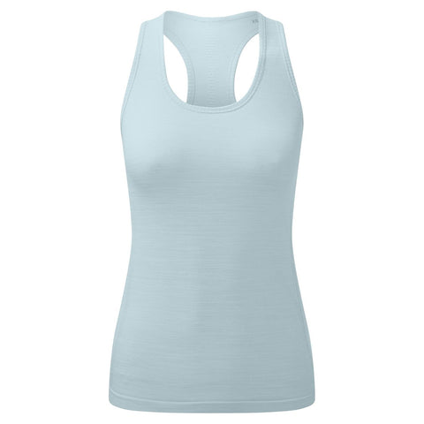Step n Pump Essentials Pastel Sky Blue Seamless 3D Fit Racer Back Vest Top