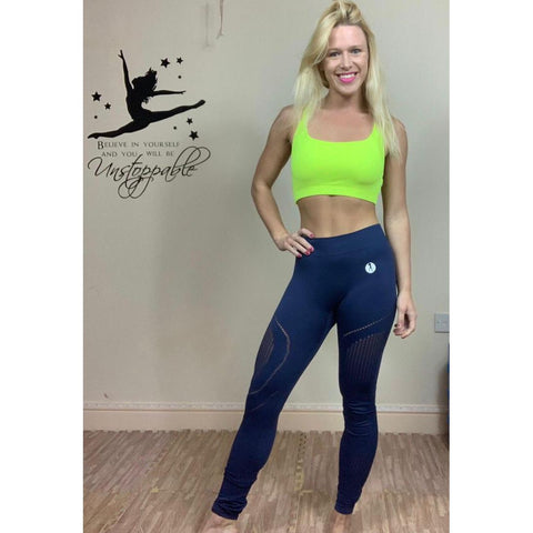 Step n Pump Essentials Navy seamless leggings