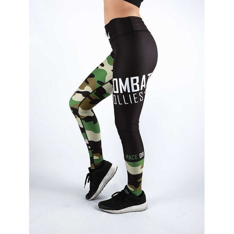 Combat Dollies Green Camo Fitness Leggings