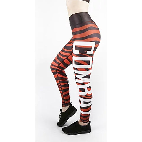 Combat Dollies Red Zebra Fitness Leggings