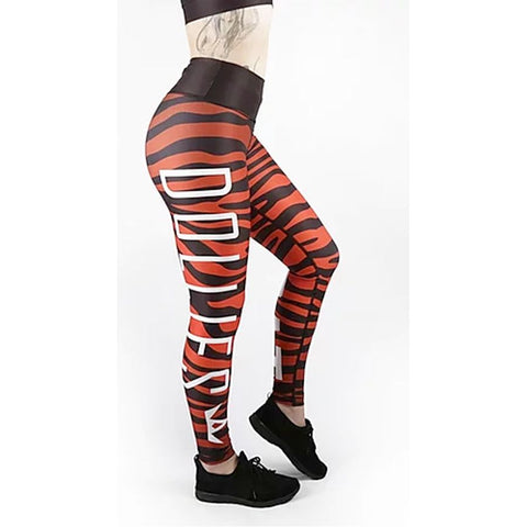 Combat Dollies Red Zebra Fitness Leggings