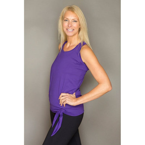Step n Pump SP290 Loose Top With Racer Back And Tie Hem With Support