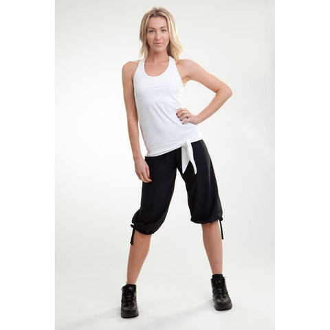 Step n Pump SP290 Loose Top With Racer Back And Tie Hem With Support