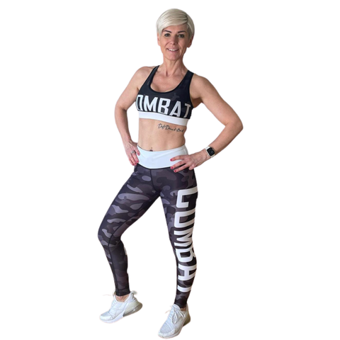 Combat Dollies Black Camo Fitness Leggings