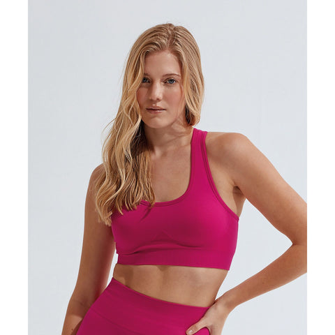 Step n Pump Essentials Hot Pink 3D Fit Seamless Crop Top