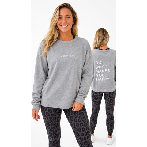 Step n Pump Essentials Happiness- Do What Makes You Happy Sweat Top (Choose Your Colour)