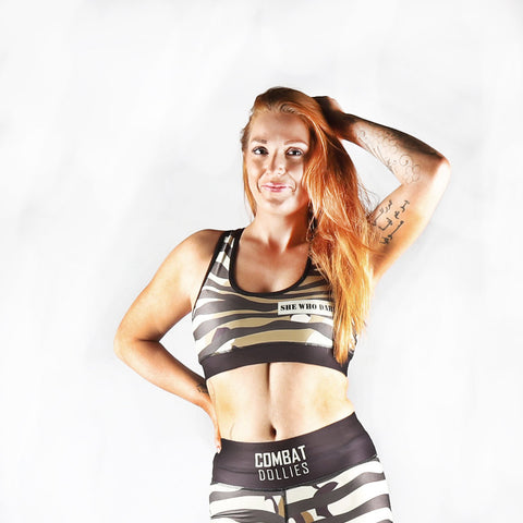 Combat Dollies Wild Desert Sports Bra