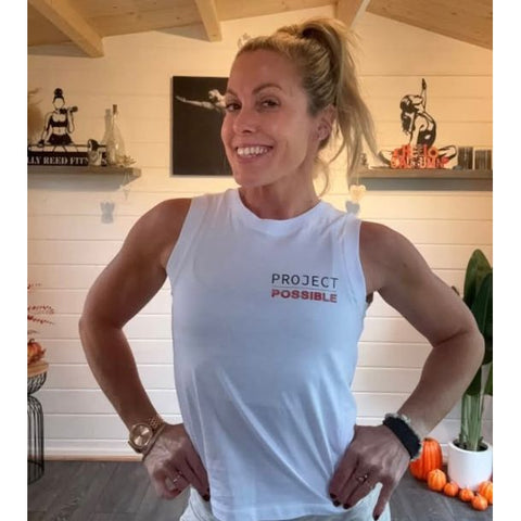 Project Possible 100% Organic Cotton White Vest Top
