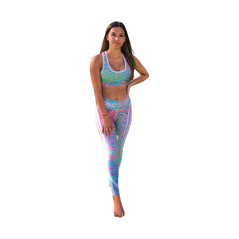 Combat Dollies Holographic Fitness Leggings
