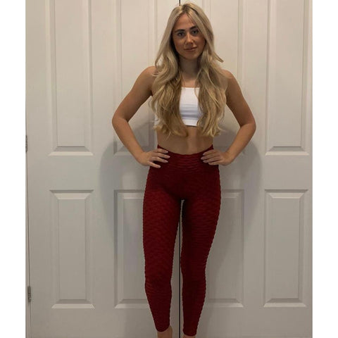 Posto9 Gisele Matt Copacabana Leggings - Claret Red