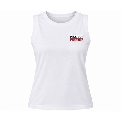 Project Possible 100% Organic Cotton White Vest Top