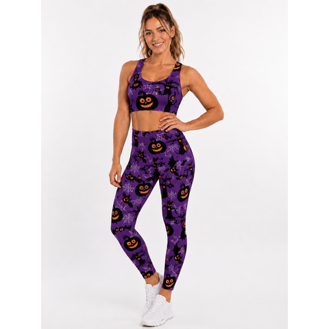 Step n Pump UV Reactive Haunted Woods Capri With Or Without Pockets (Pre-Order)
