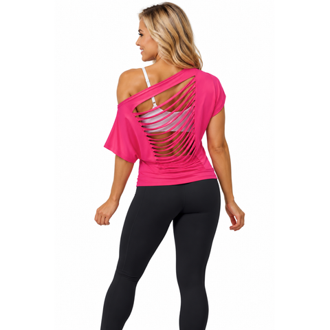 Step n Pump SP314A  Stunning Slashed Back Slouch Top With or Without a band ( Choose your Colour)