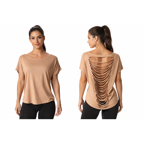 Step n Pump SP314A  Stunning Slashed Back Slouch Top ( Choose your Colour)