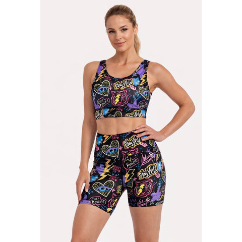 Step n Pump Exclusive UV Reactive Fierce Girl Shorts With Pockets