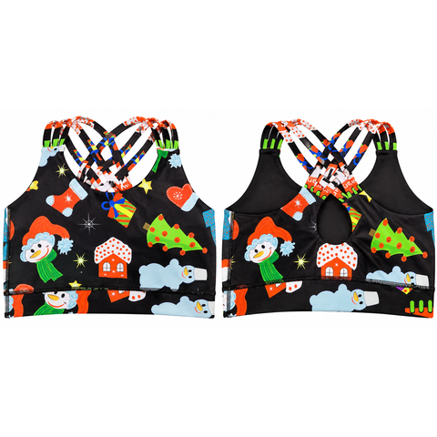 Step n Pump UV Reactive Christmas Magic Criss Cross Back Top (Pre-Order)
