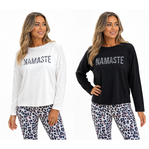 Step n Pump Essentials Luxe Soft Namaste Sweat Top (Choose Your Colour)