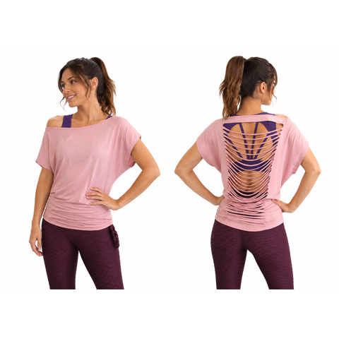 Step n Pump SP314A  Stunning Slashed Back Slouch Top With or Without a band ( Choose your Colour)