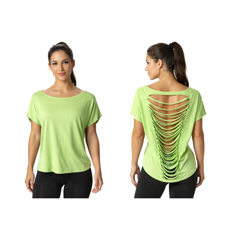 Step n Pump SP314A  Stunning Slashed Back Slouch Top ( Choose your Colour)