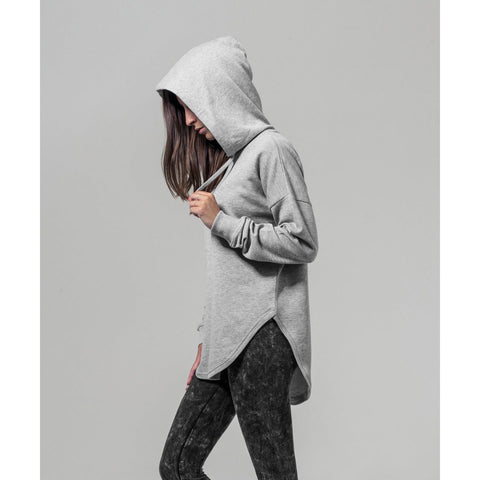 Step n Pump Essentials Loose Heather Grey Terry Hoodie