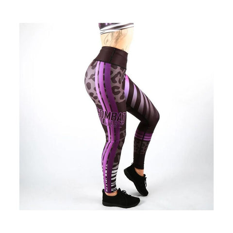 Combat Dollies Wild Purple Fitness Leggings