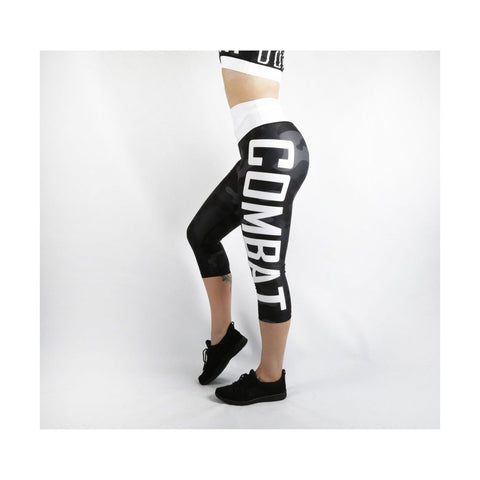 Combat Dollies Black Camo Fitness Capri