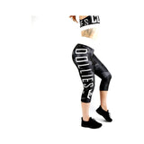 Combat Dollies Black Camo Fitness Capri