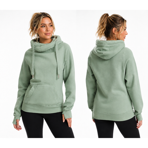Step n Pump Essentials UNISEX Plain Cross Neck Hoodie (Choose Your Colour)