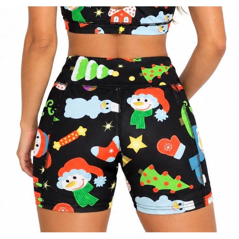 Step n Pump UV Reactive Christmas Magic Shorts With Pockets (Pre- Order)