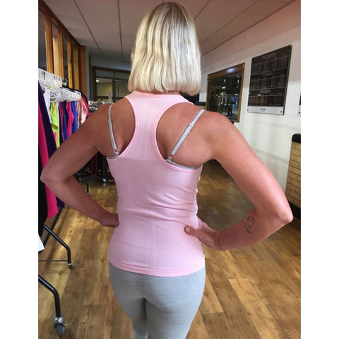 Step n Pump Essentials Silver Grey Seamless Bra Top